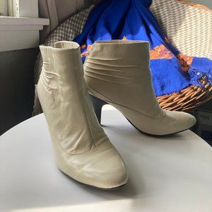 White Nine West Booties